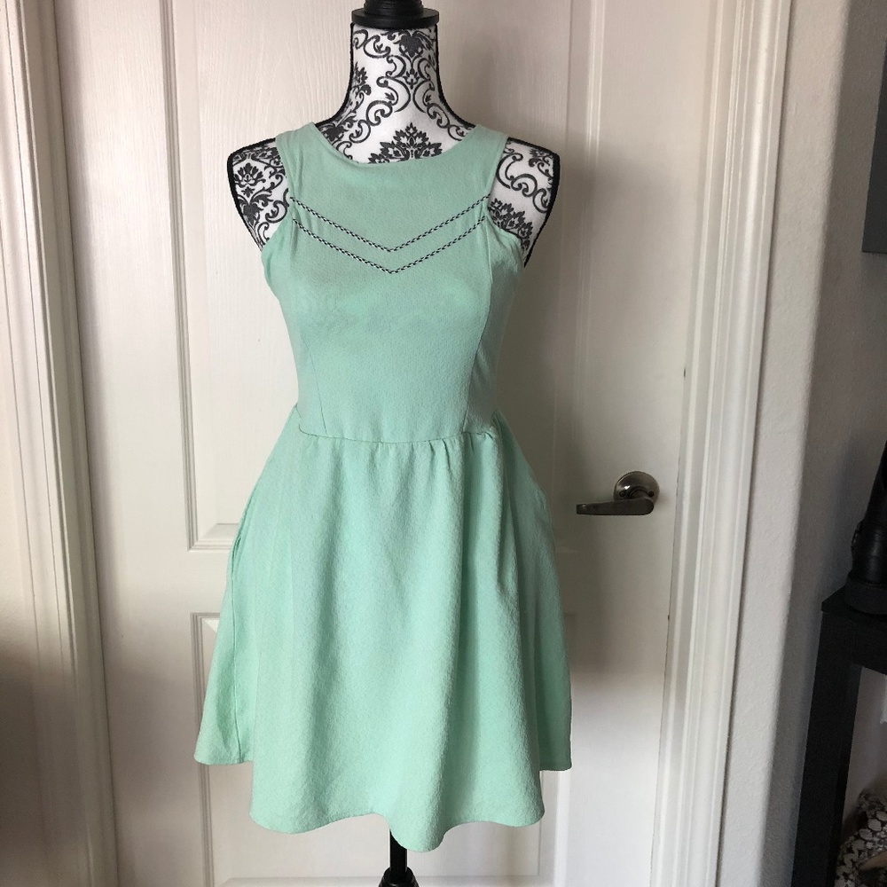 NWT OLIVE&OAK MINT GERTRUDE MINI DRESS / STITCHFIX